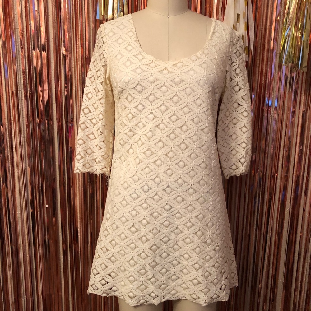 White Eyelet Dress